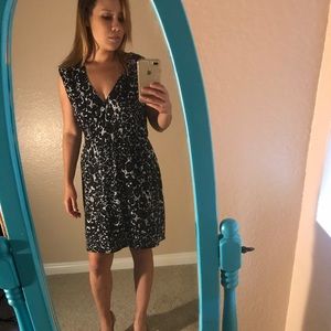 Lovelady animal print dress monochrome